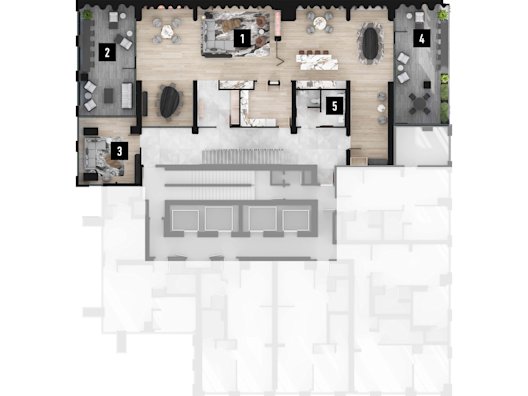 Queen Church Level Six Amenity Plan