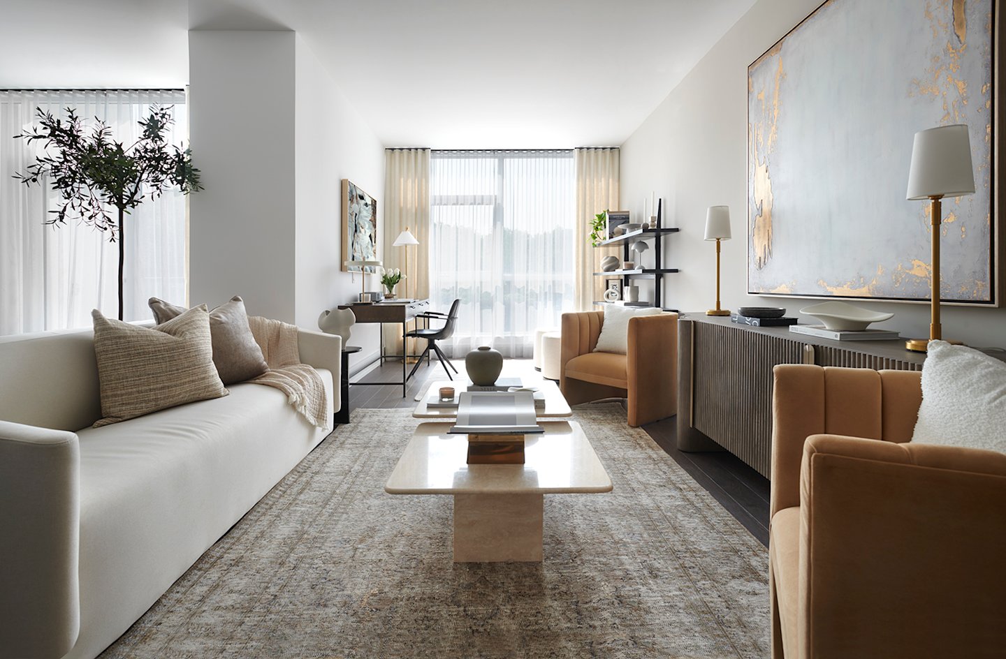 Chateau Model Suite 1010 Living Room