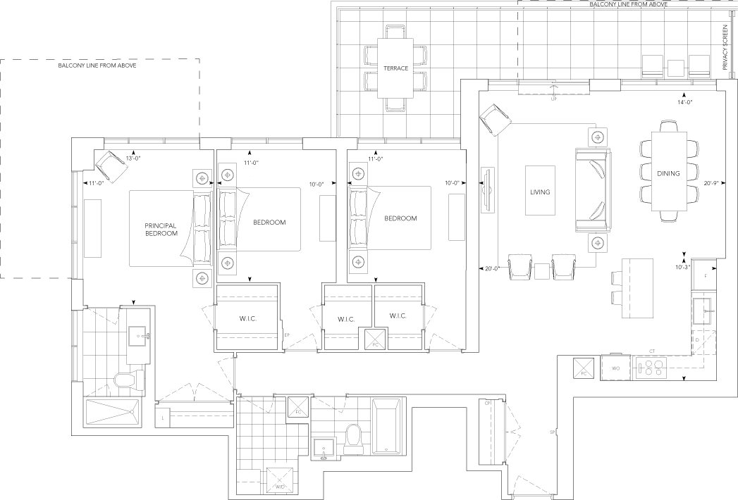 Auberge 3AAT Floorplan