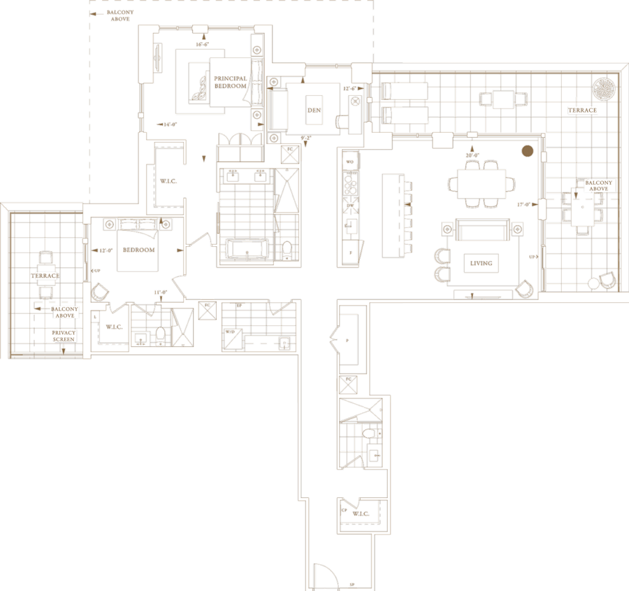 Royal Bayview Suite 318 Floorplan