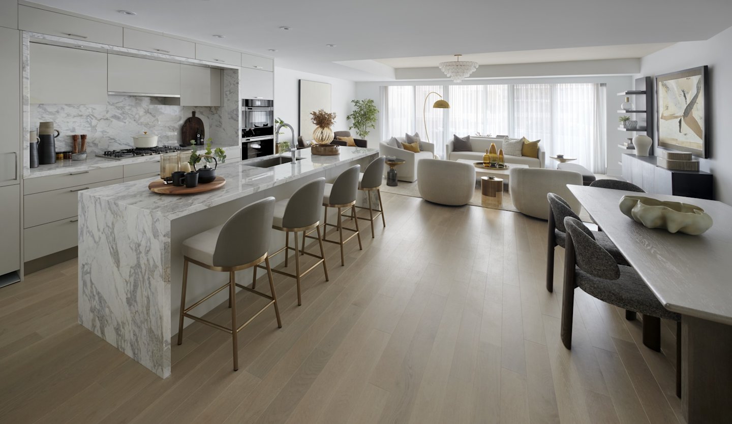 Aqualuna Suite 216 Kitchen and Dining Room