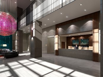 Islington Terrace Lobby Rendering