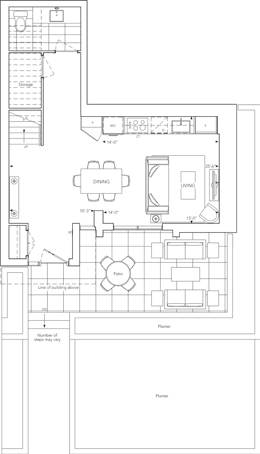 Auberge > Floorplan > TH1-2 > Lower