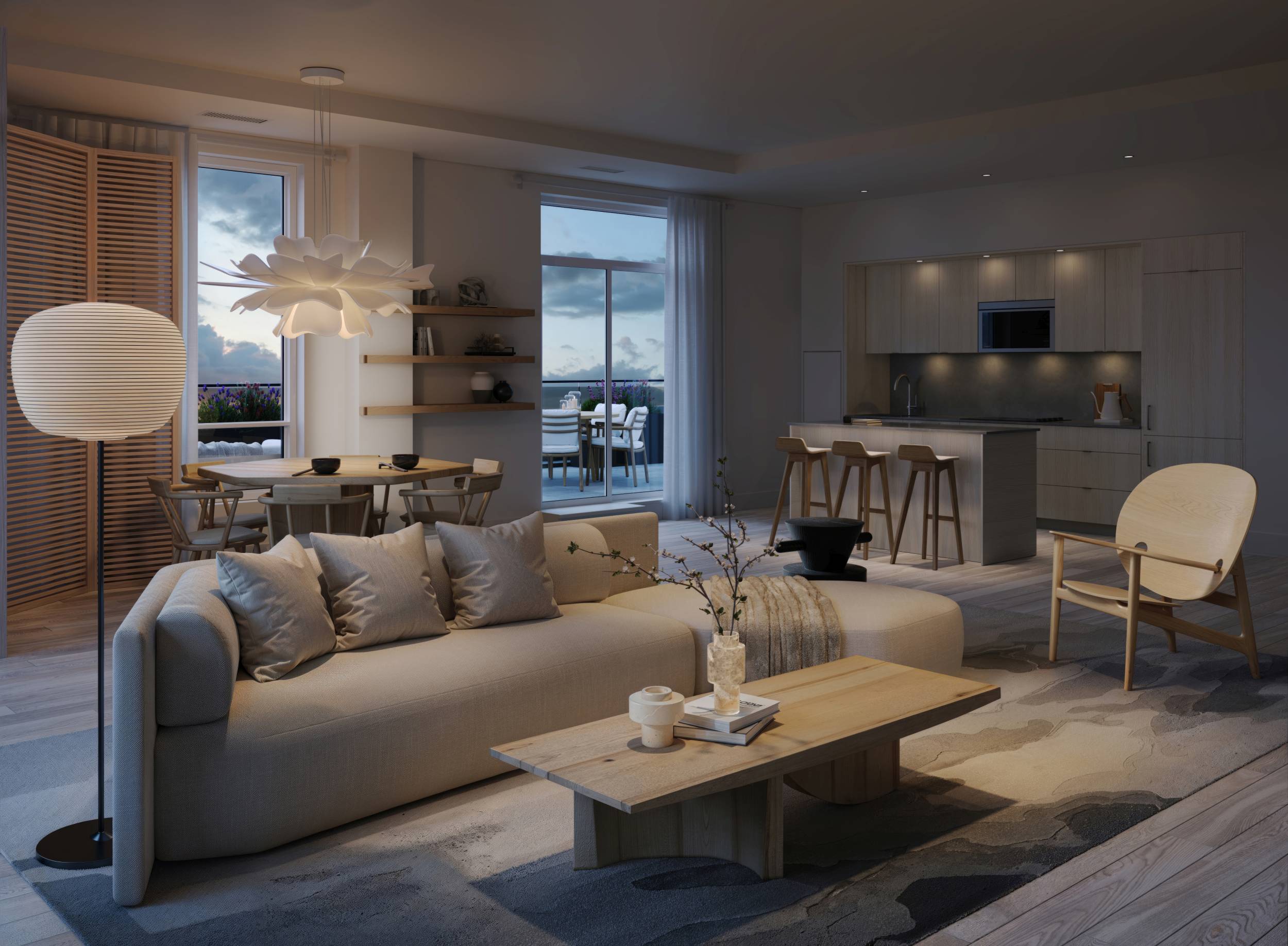 6080 Yonge 3NT Living Room