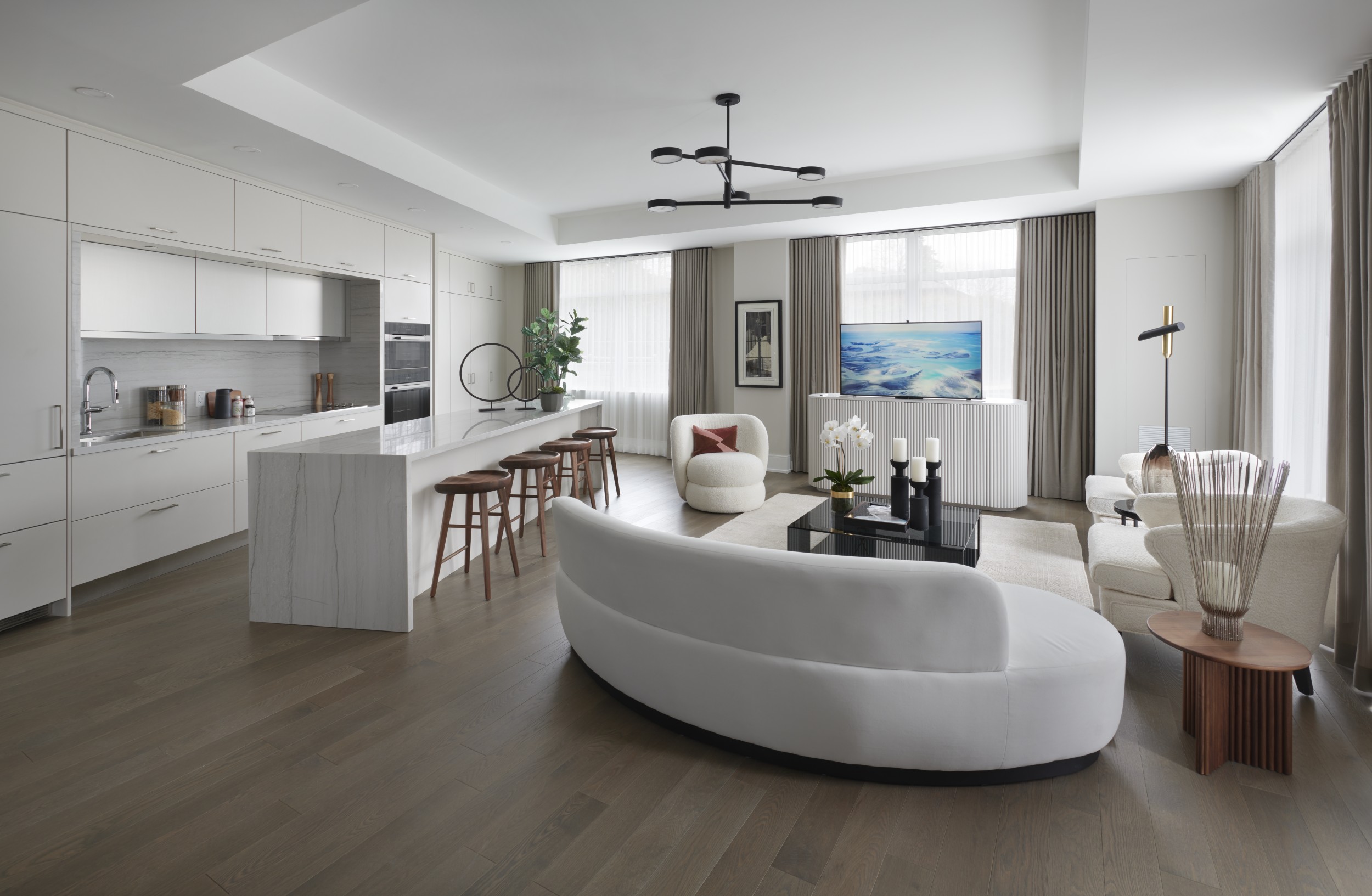 Edenbridge Suite 123 Living Room and Kitchen