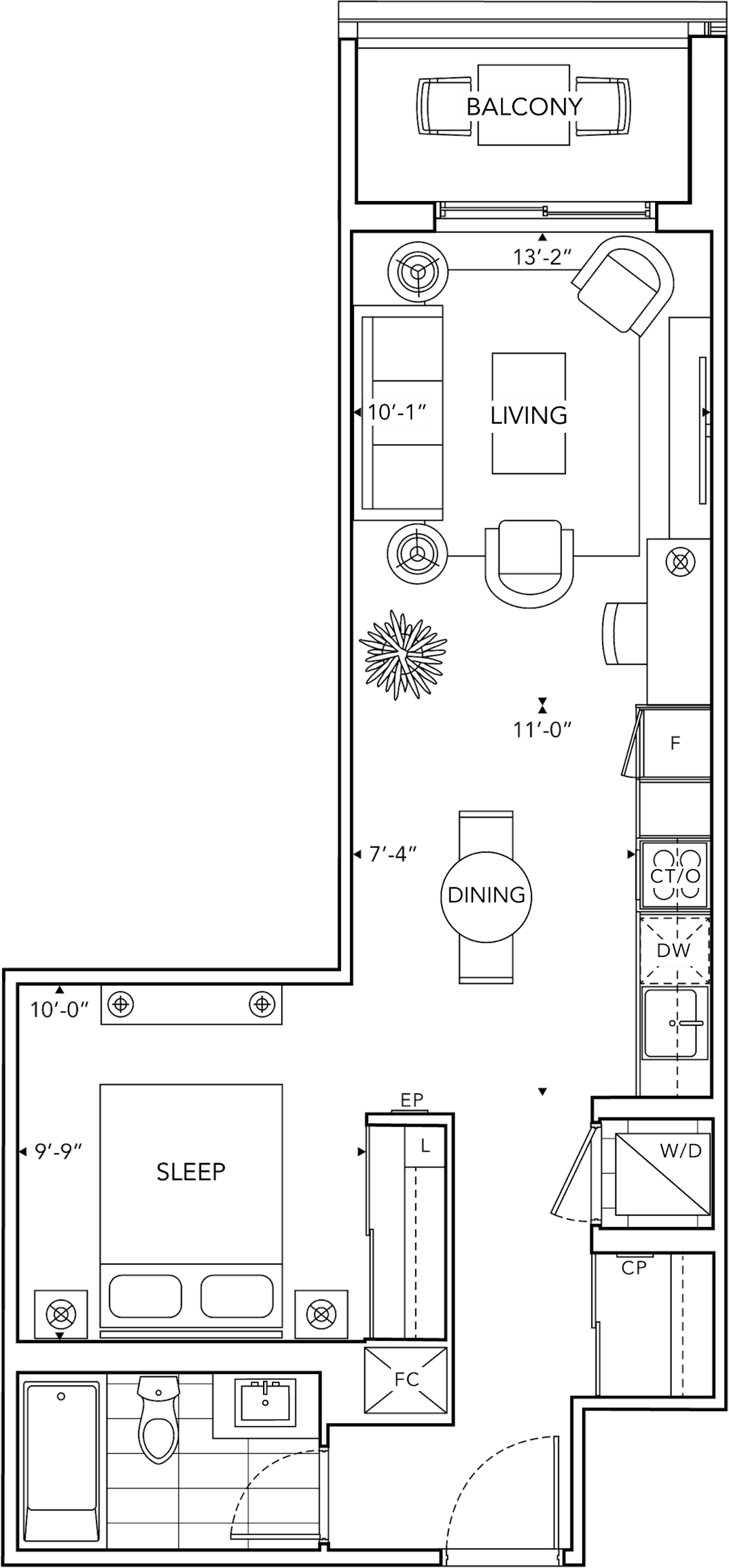 6080 Yonge S1 Floorplan
