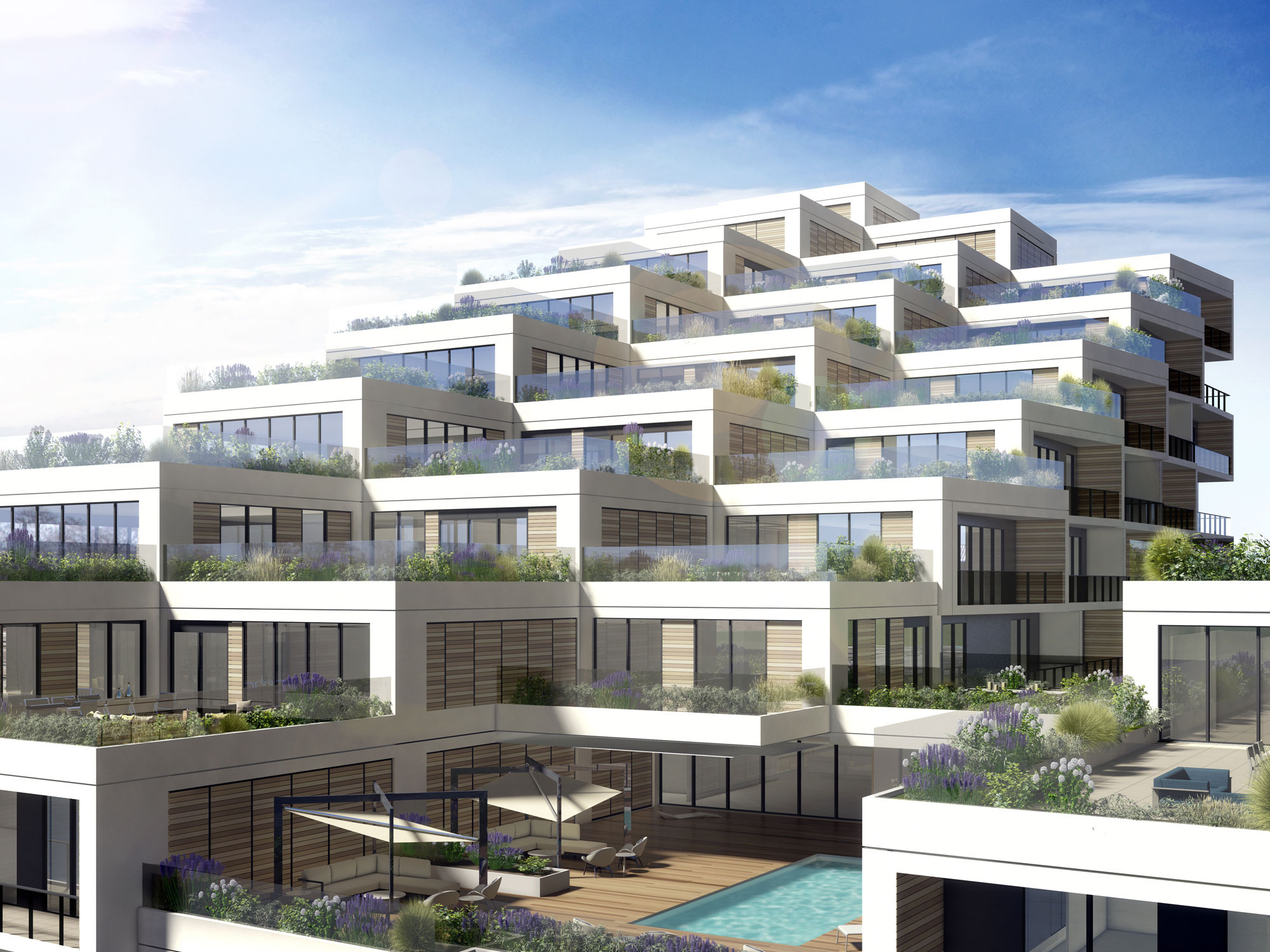 Aquabella Building Rendering Hero Terrace