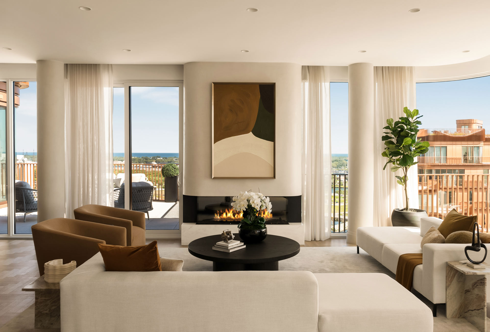 Aqualuna Sky Penthouse Living Room
