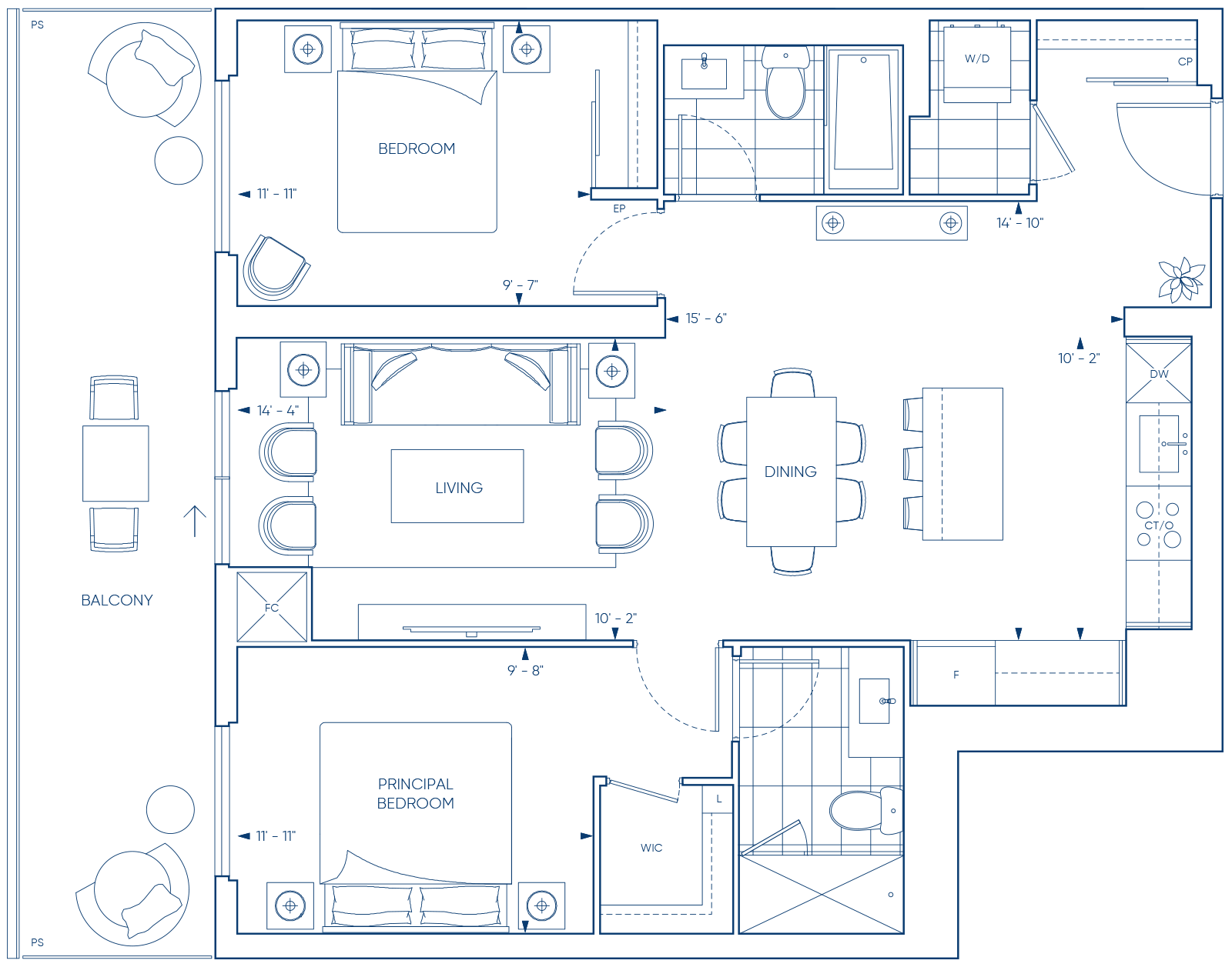 Harbourwalk 2Z Floorplan