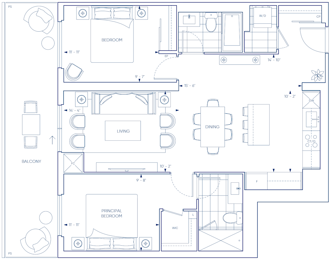 Harbourwalk 2Z Floorplan