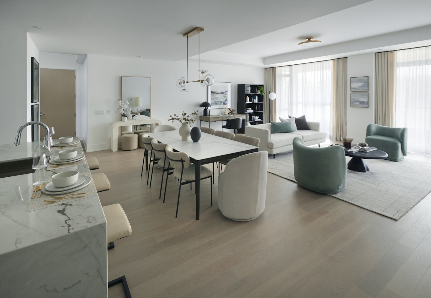 Royal Bayview Suite 202 Living and Dining Room