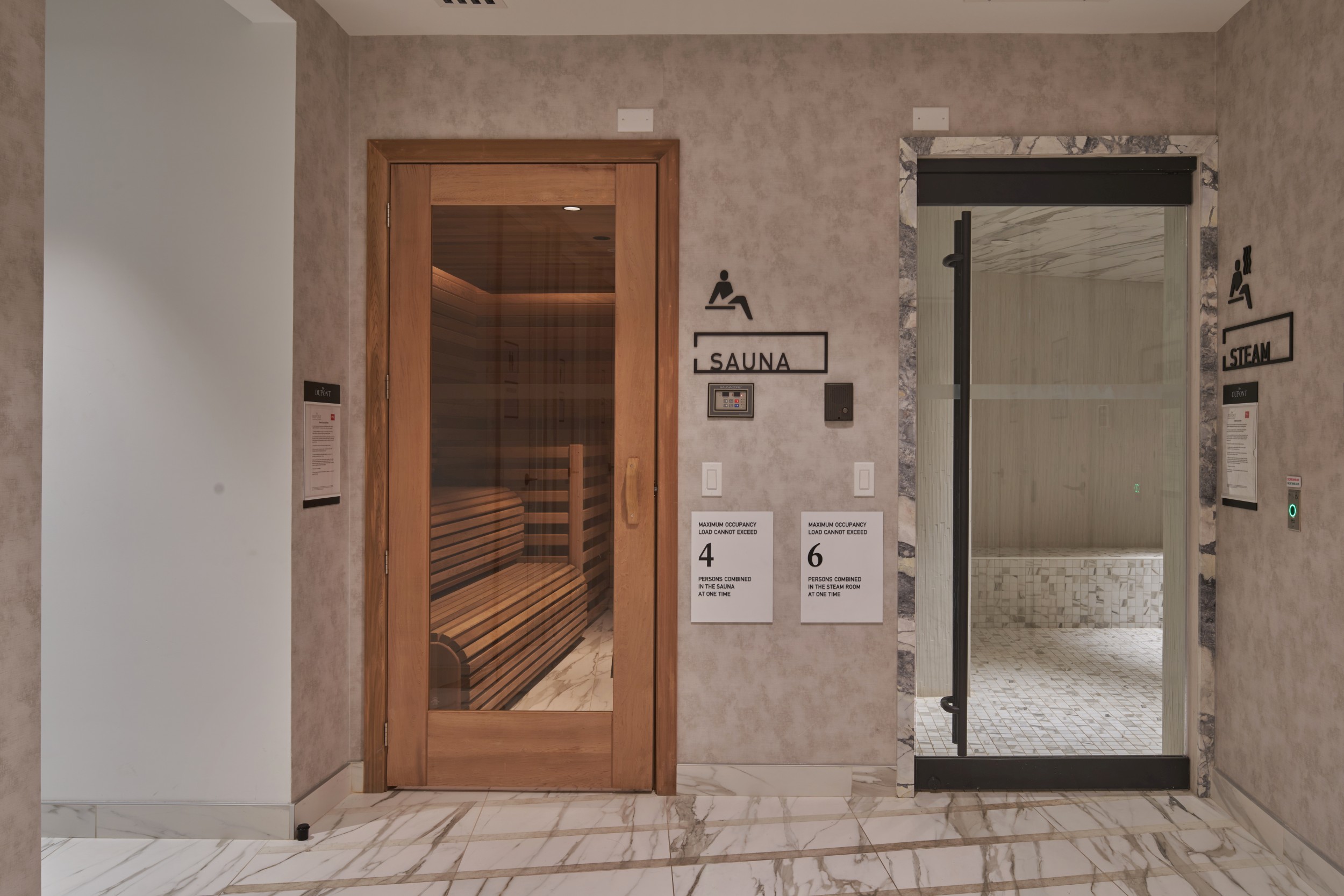 The Dupont Amenity Sauna Steam Room