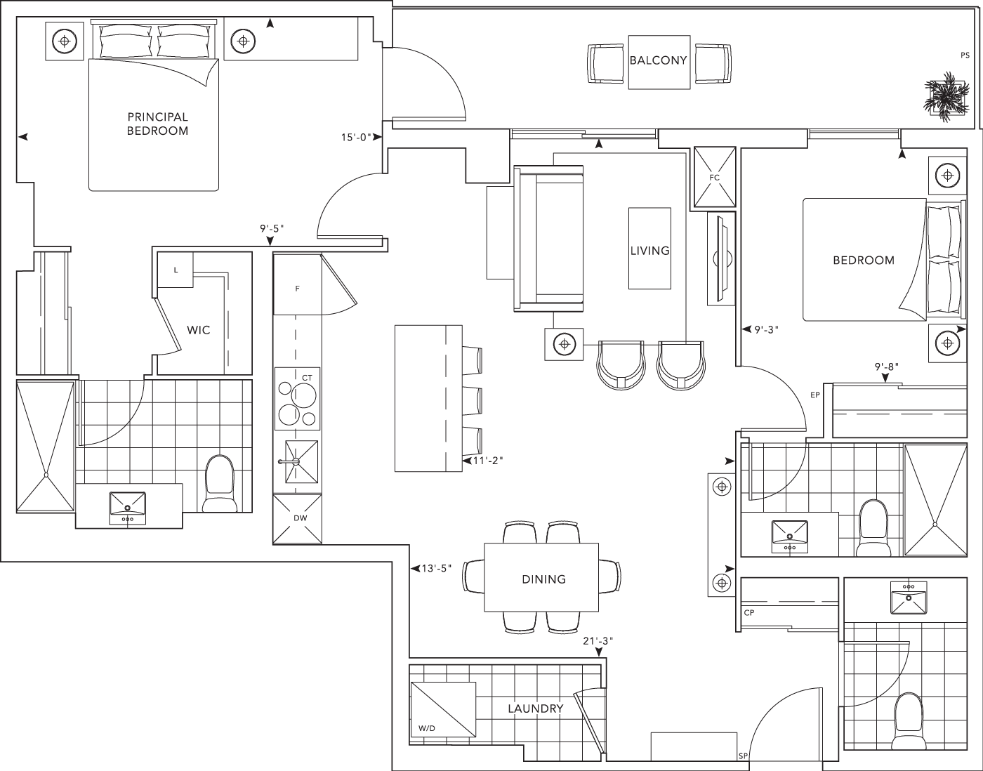 MRKT Suite 418 Floorplan