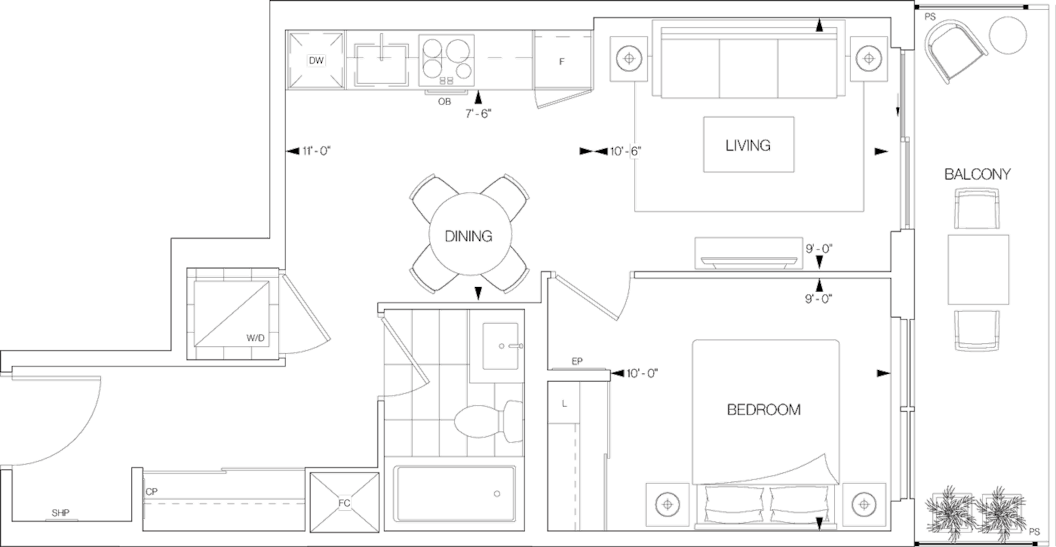 Westerly 2 Suite 507 Floorplan