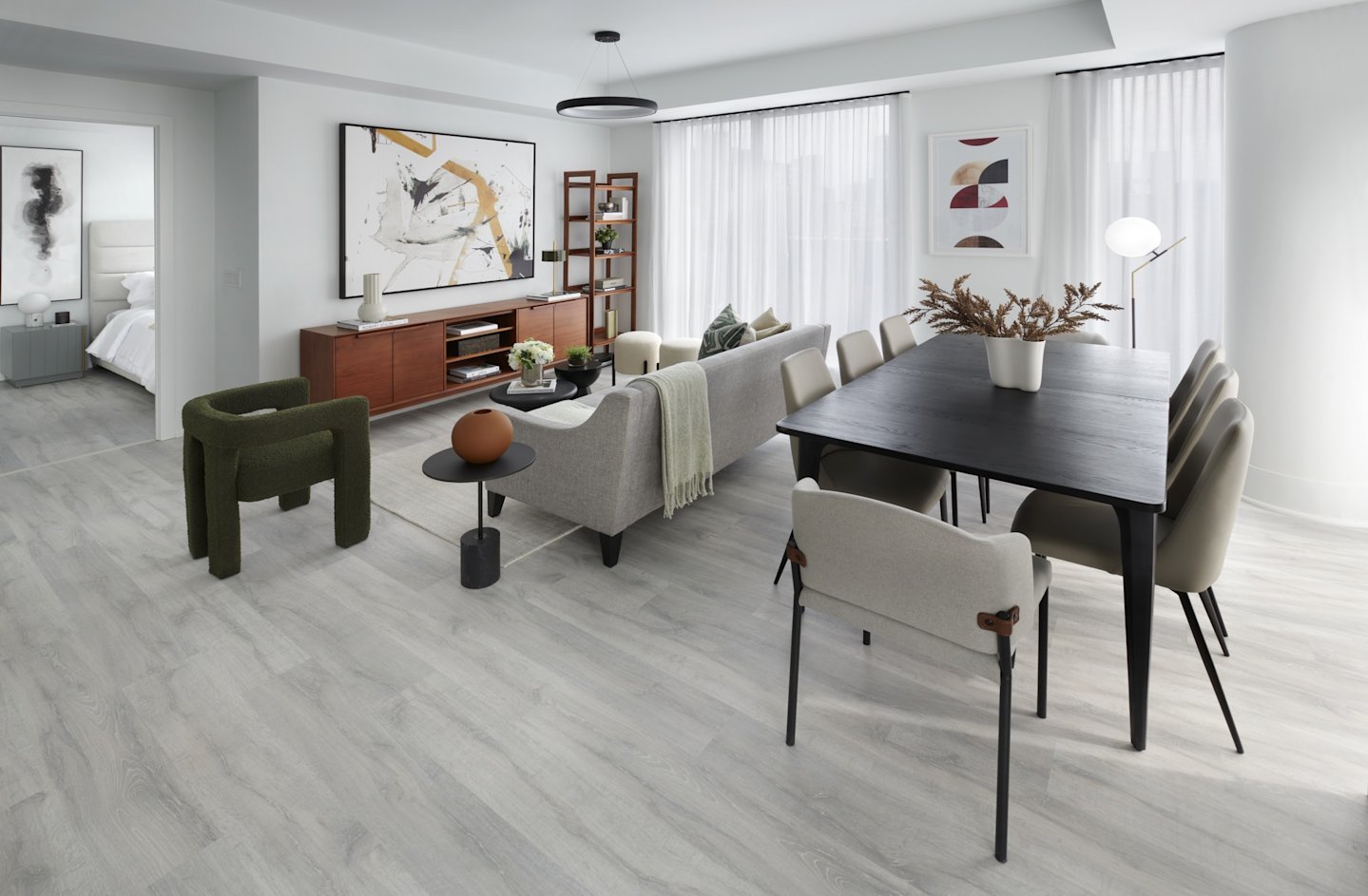 MRKT Suite 605 Living and Dining Room