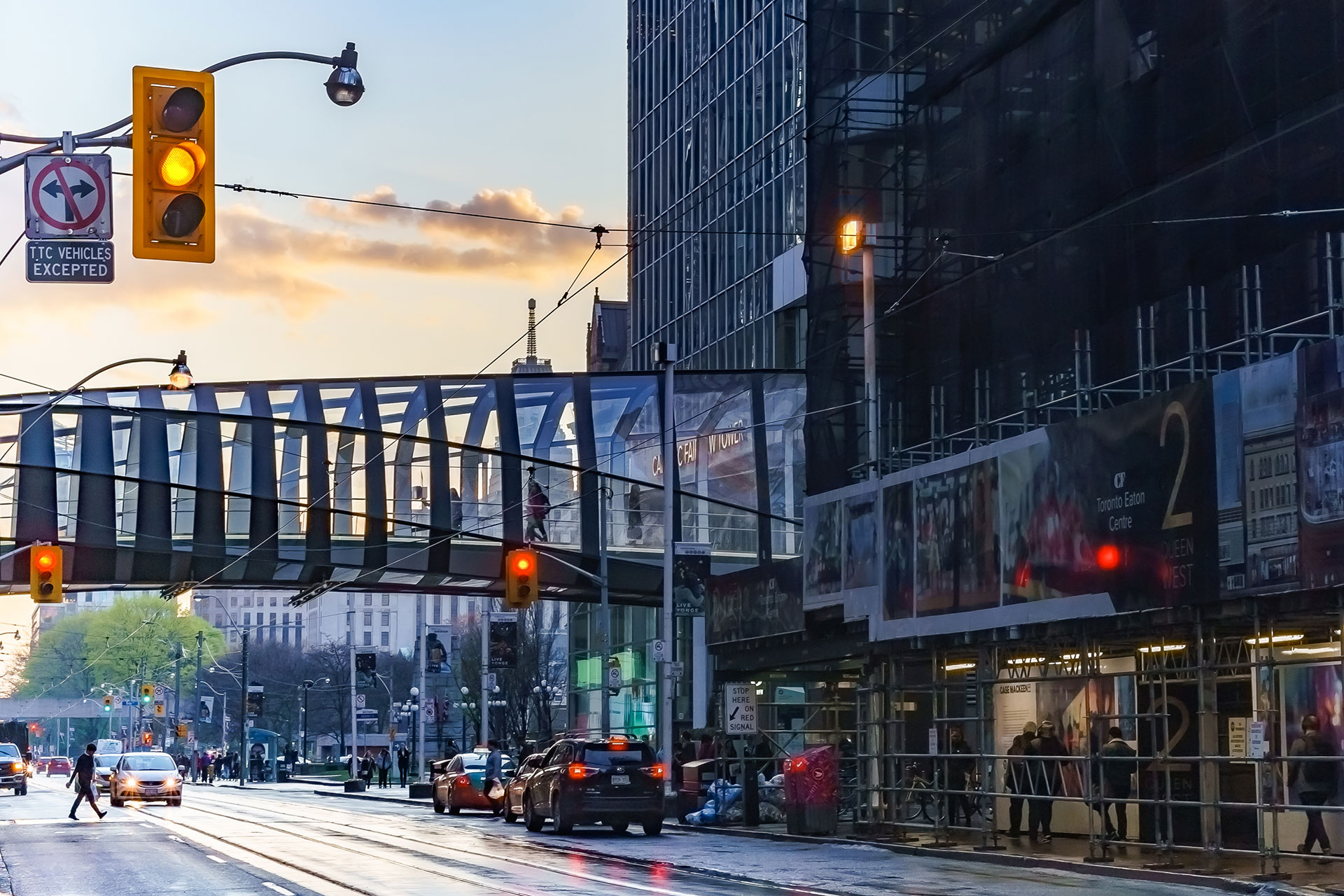 Eaton Center bridge to Hudson Bay