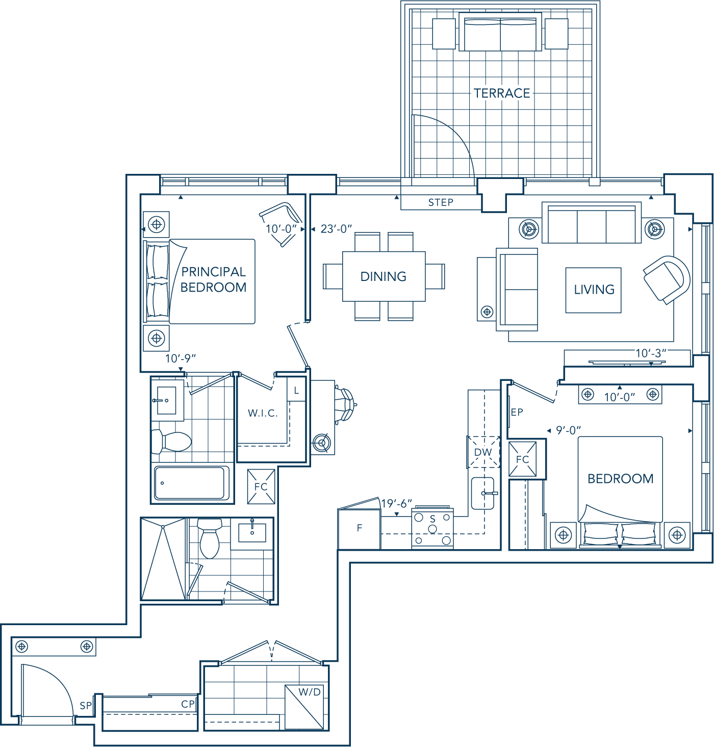 Evermore Suite 206 Floorplan
