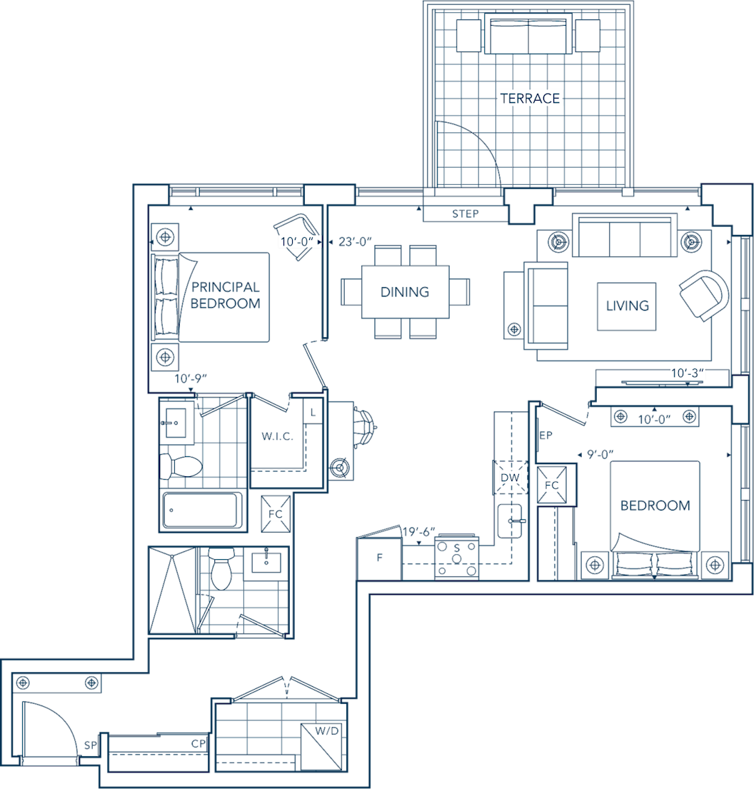 Evermore Suite 206 Floorplan