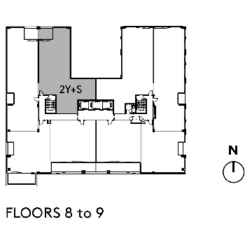 The Well Signature Suite 2Y+S Floorkey