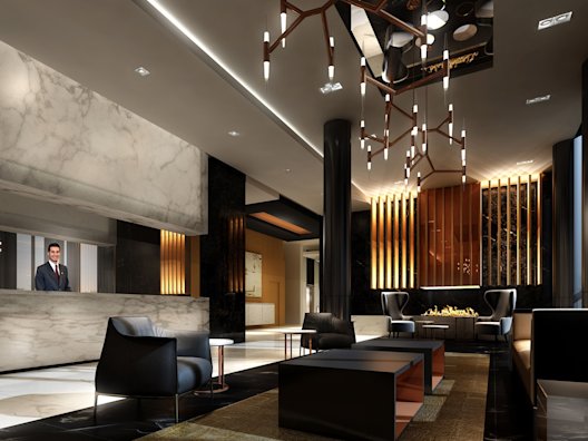 101 Erskine Lobby Rendering