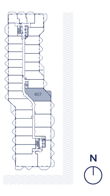Aqualuna Suite 407 Keyplate