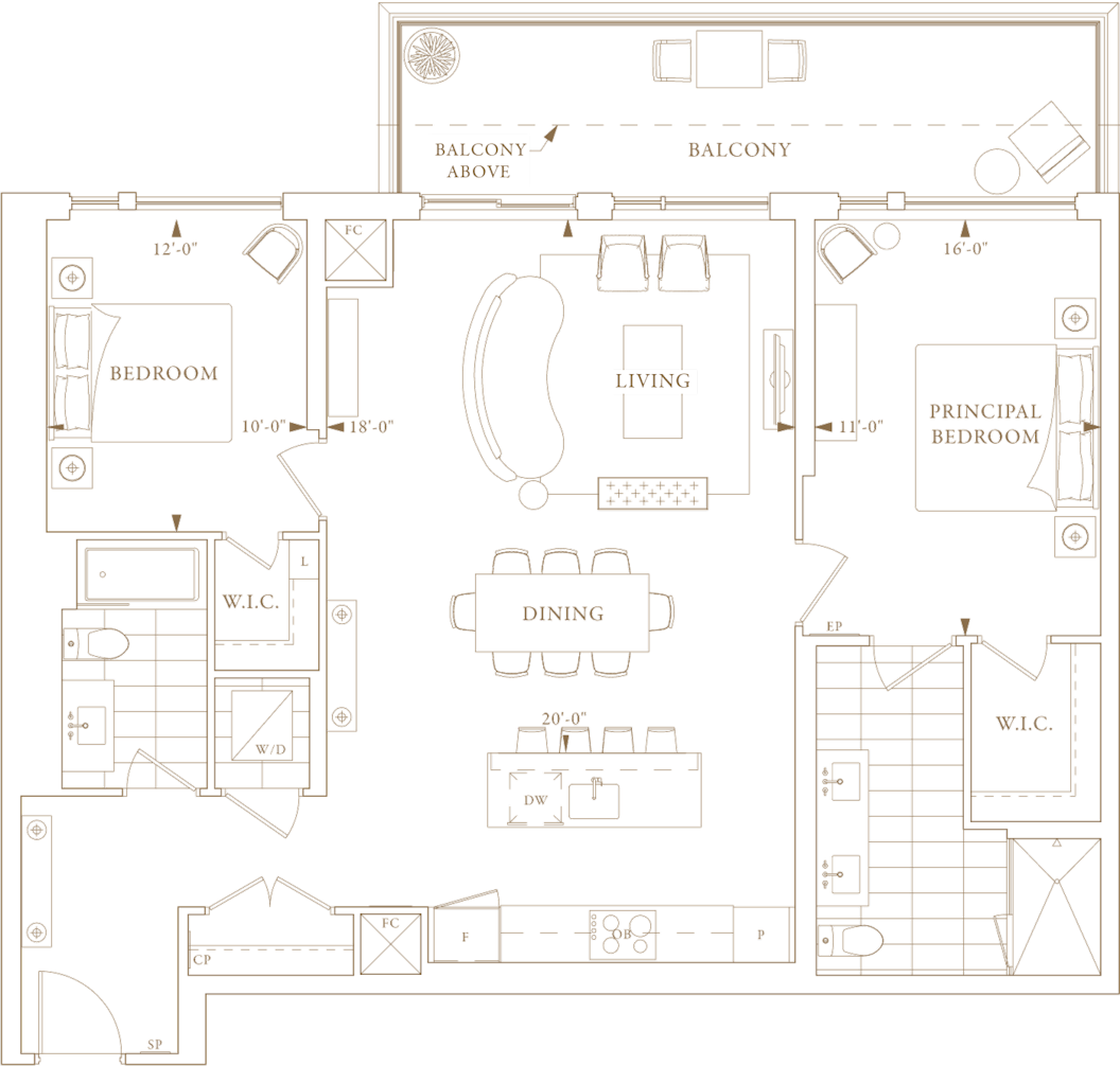 Royal Bayview Suite 209 Floorplan