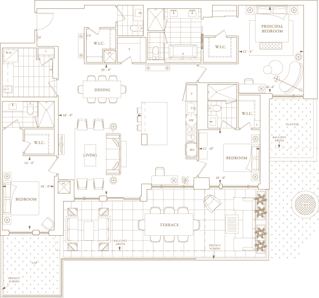 Royal Bayview GL 17 Floorplan