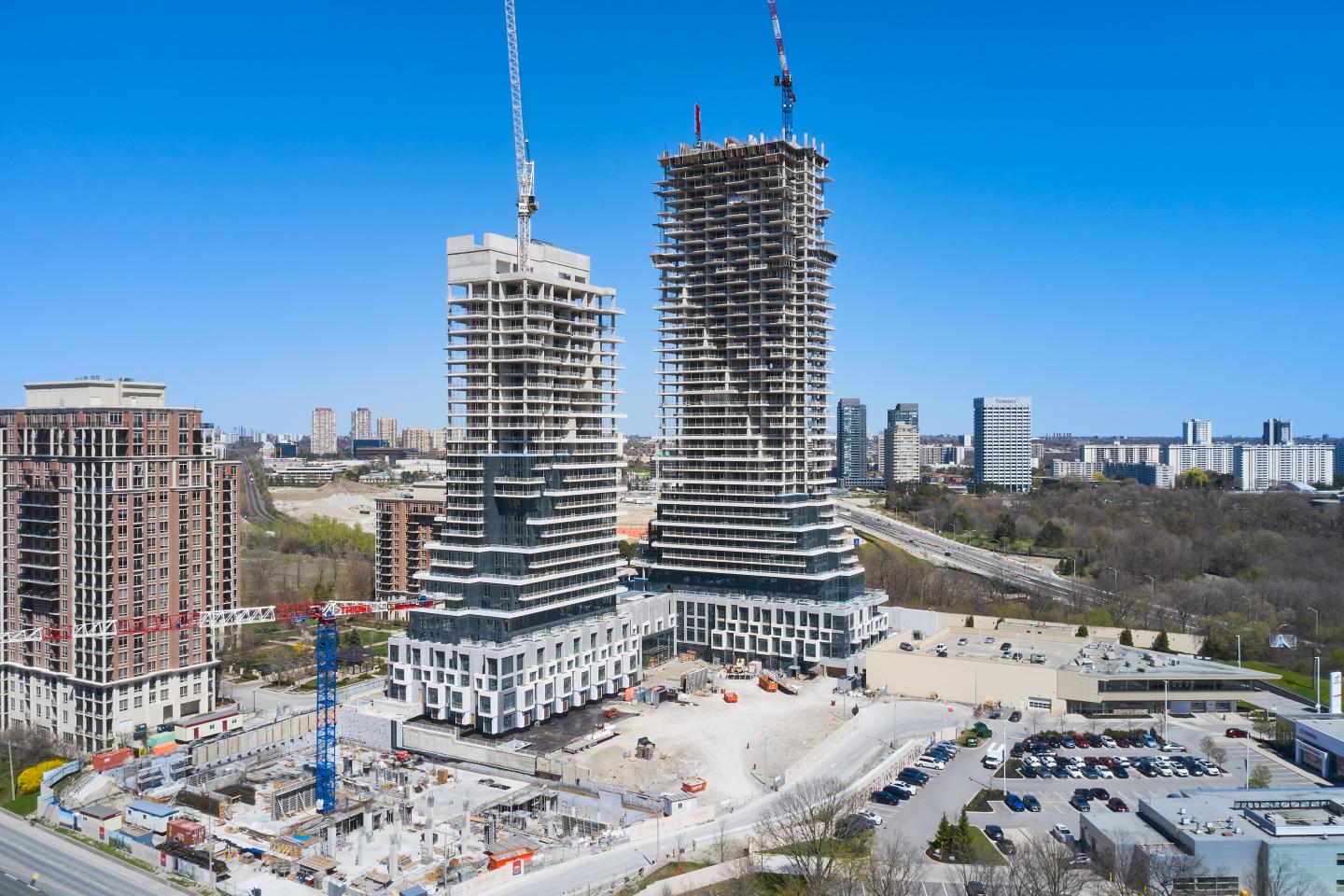 Topping off Auberge II in North York.