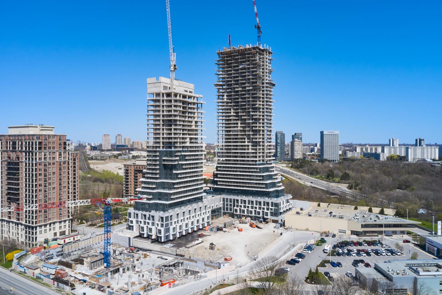 Topping off Auberge II in North York.