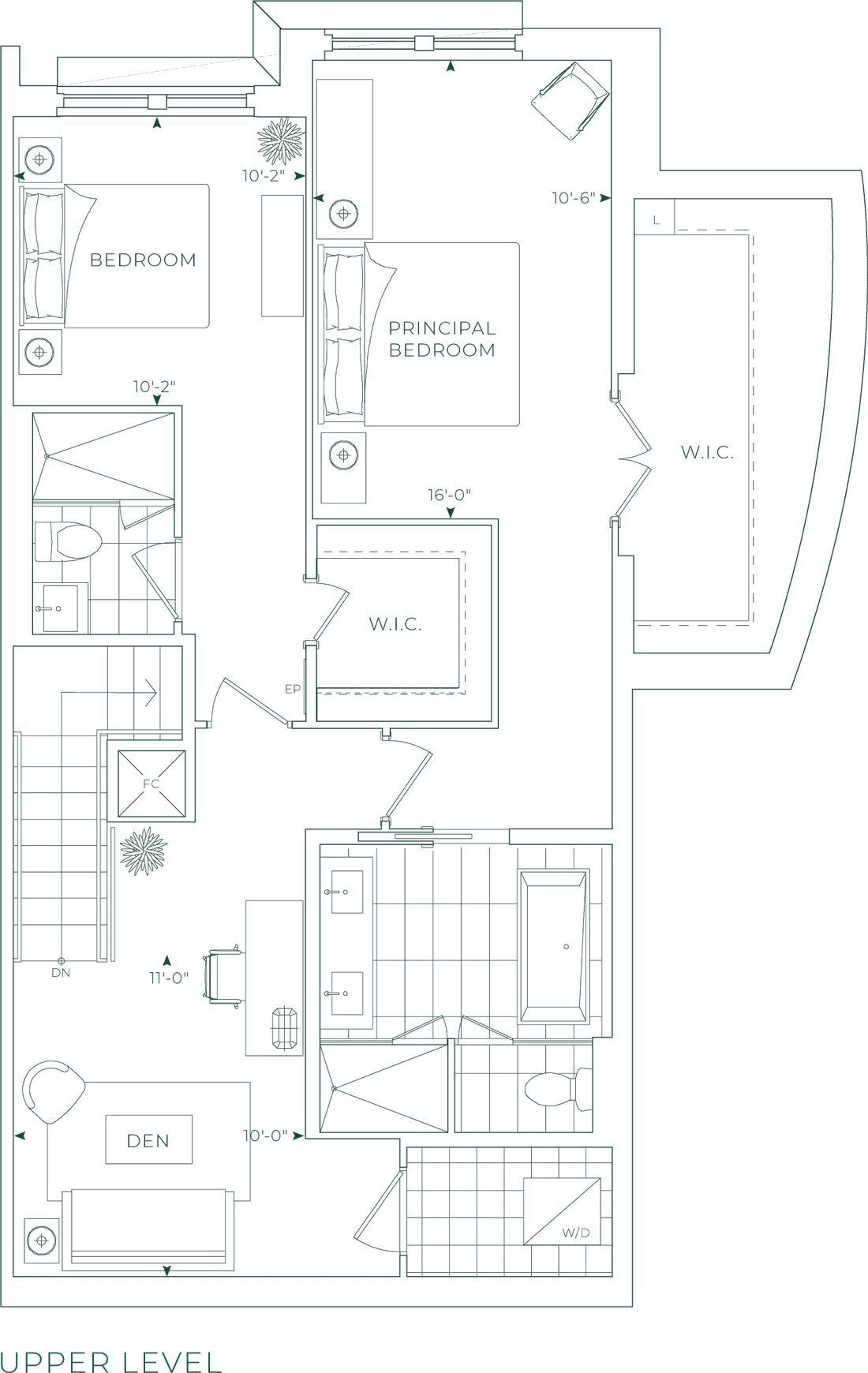 Edenbridge Suite 125 Upper Level Floorplan