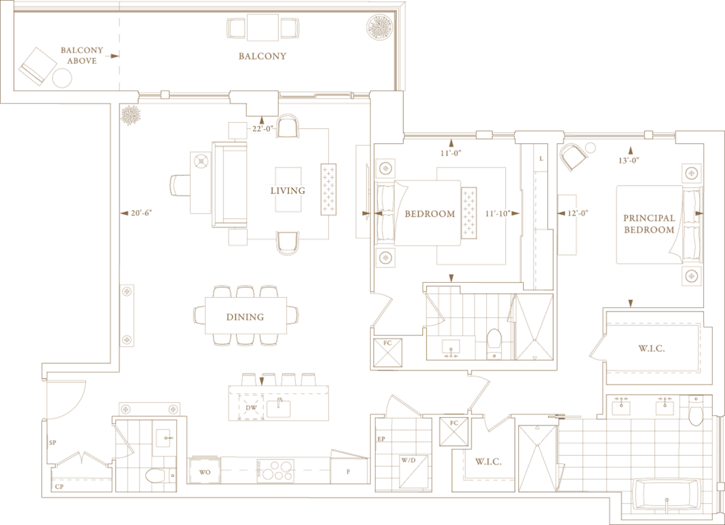 Royal Bayview Suite 202 Floorplan