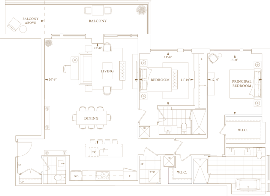 Royal Bayview Suite 202 Floorplan