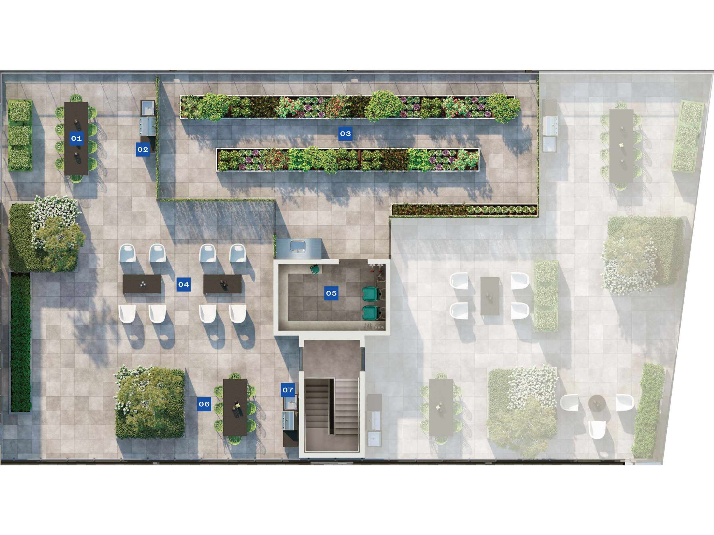 MRKT Alexandra Park 5th Floor Amenity Plan