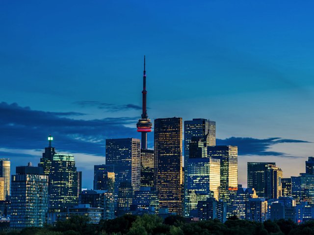 Aerial View of the Toronto Skyline