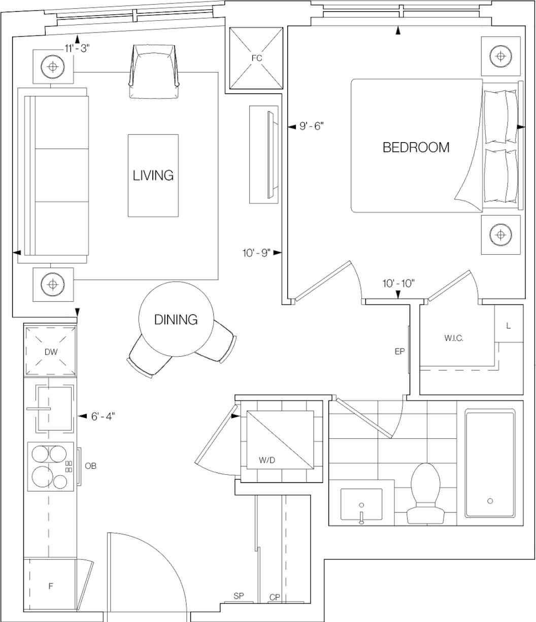 Westerly Suite 1806 Floorplan