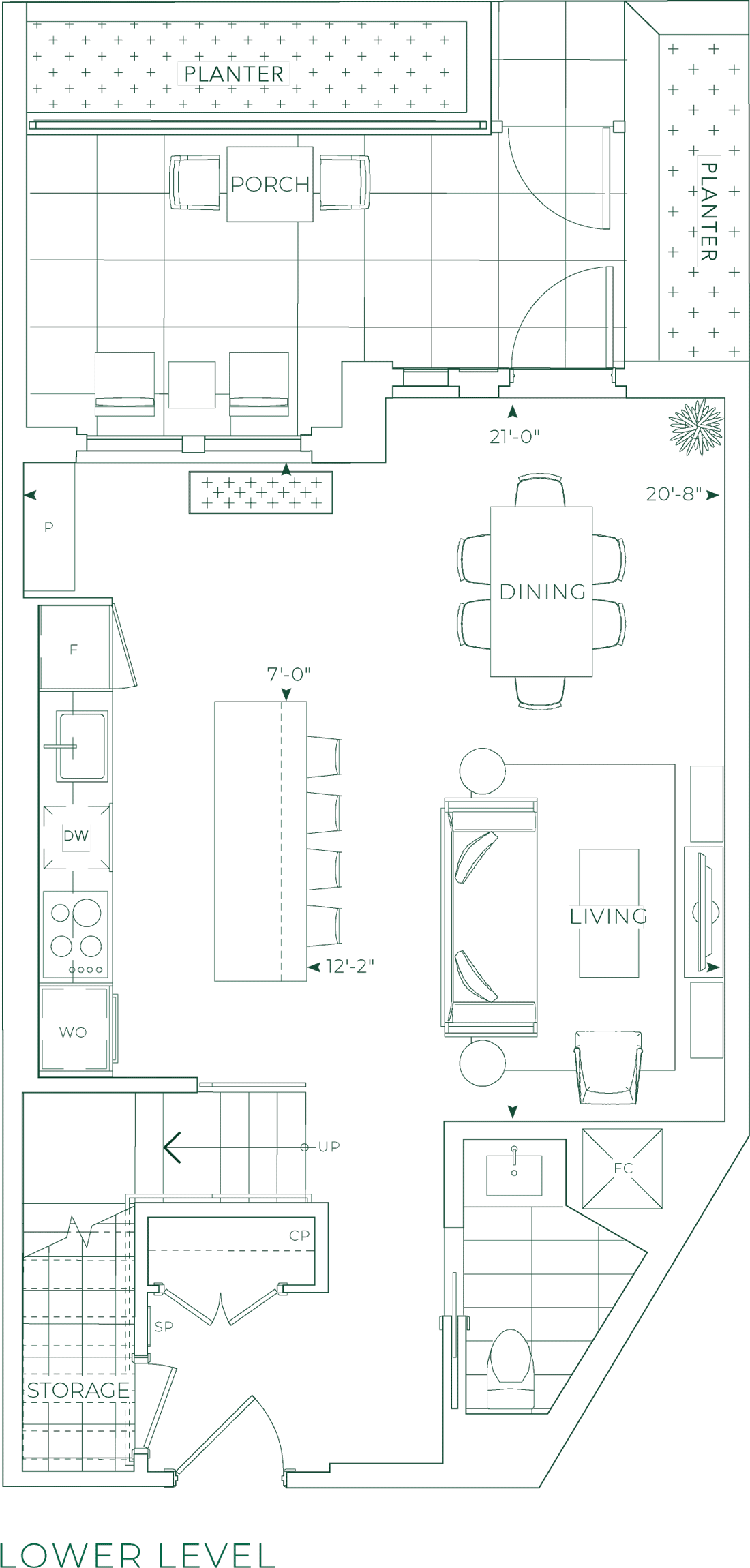 Edenbridge Suite 125 Lower Level Floorplan
