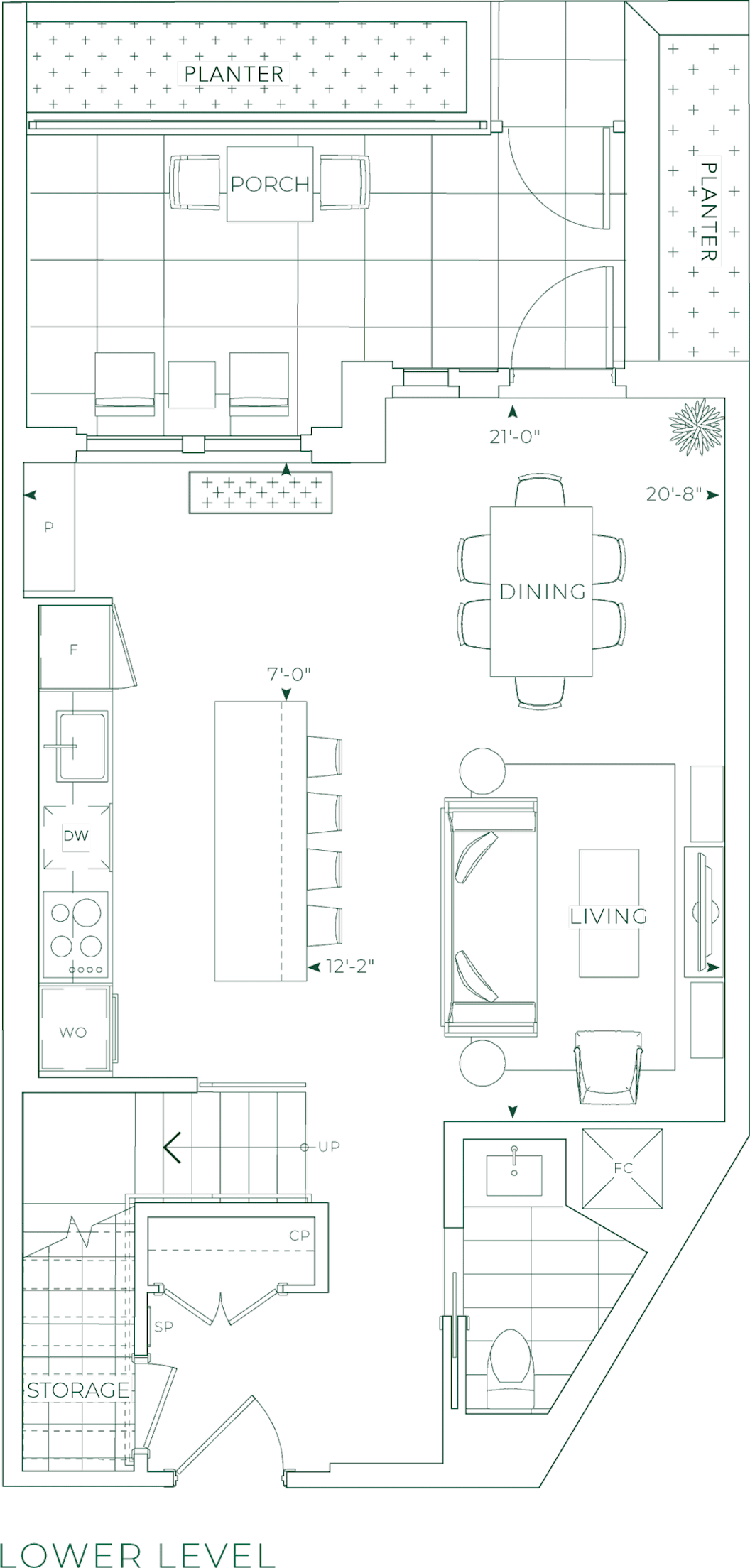 Edenbridge Suite 125 Lower Level Floorplan