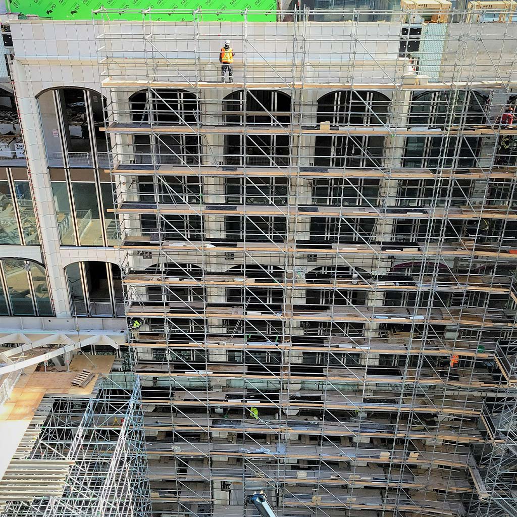 Scaffolding at The Well