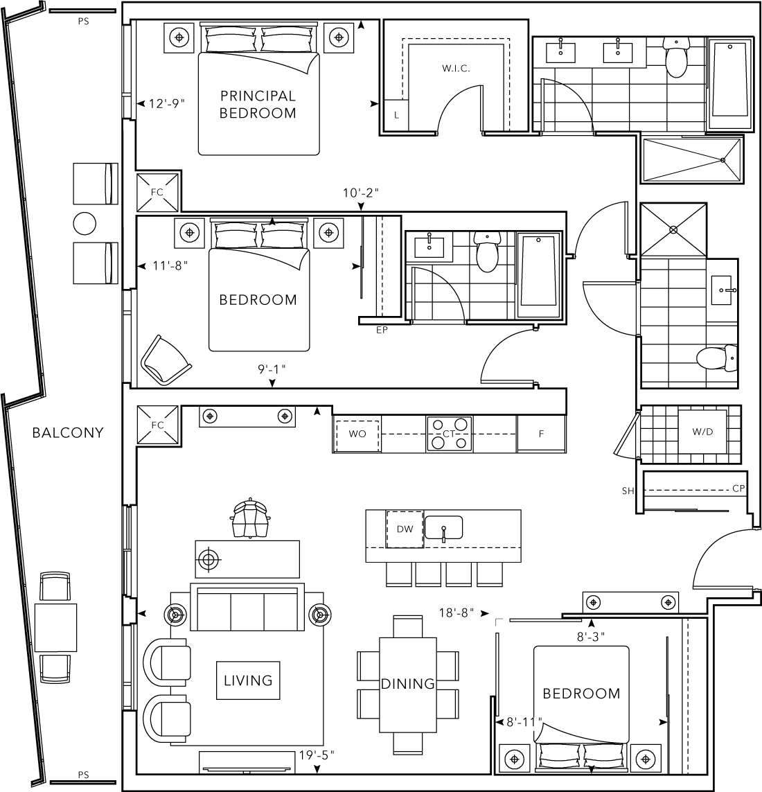 The Well Classic II GPH2 Floorplan