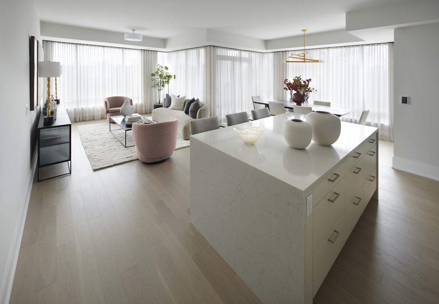 Edenbridge Suite 322 Kitchen and Living Room