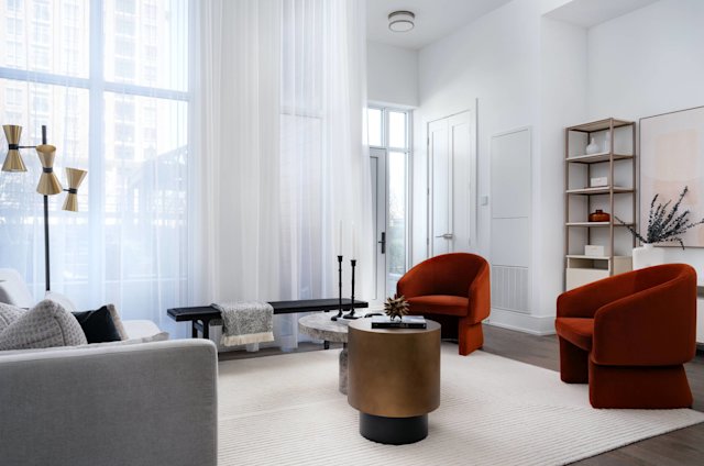 Auberge on the Park 242 Living Room