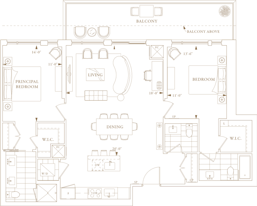 Royal Bayview Suite 201 Floorplan