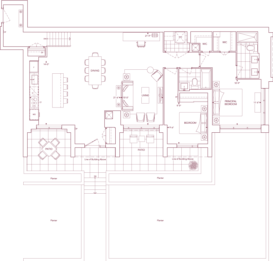 Chateau Suite 205 Floorplan