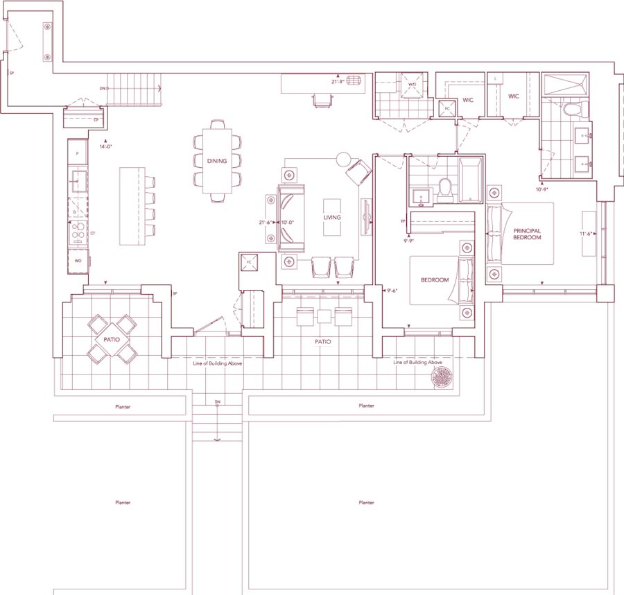 Chateau Suite 205 Floorplan