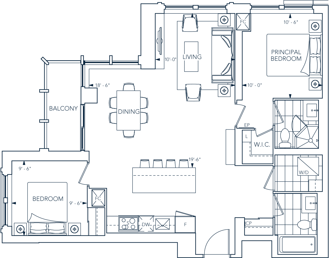 Evermore Suite 2402 Floorplan