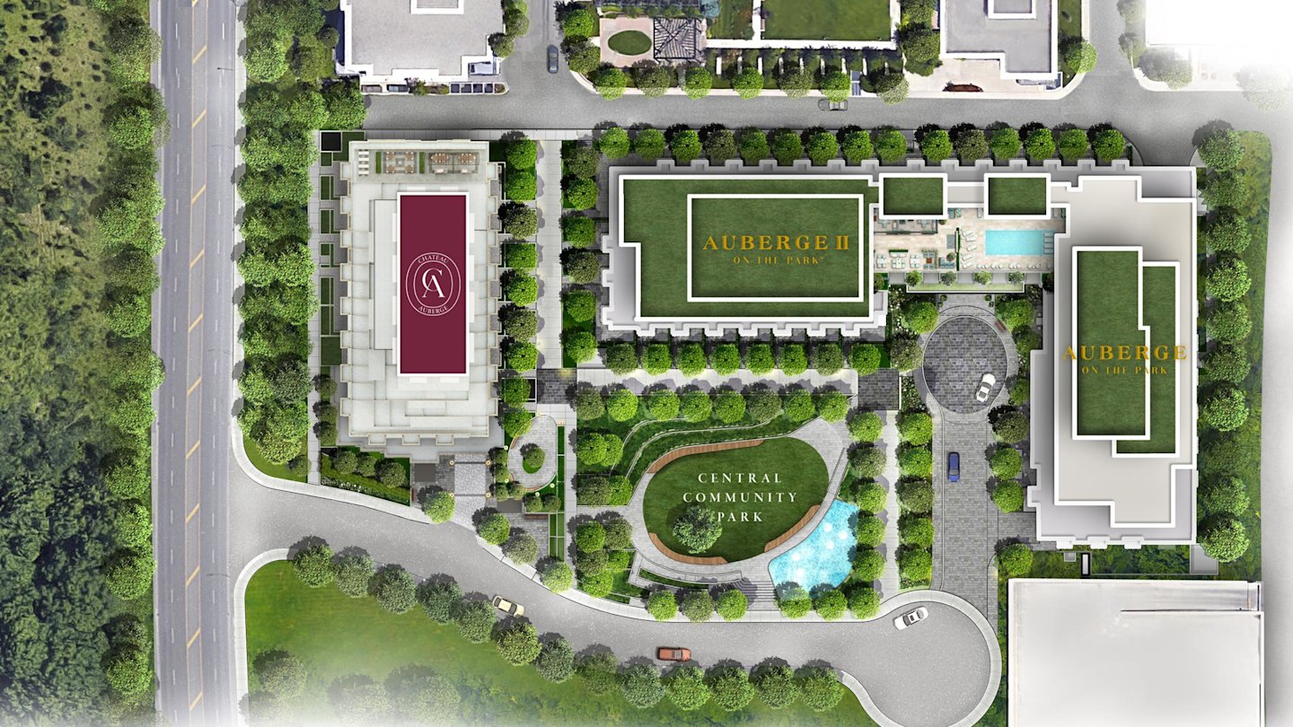 Chateau and Auberge On The Park Site Plan