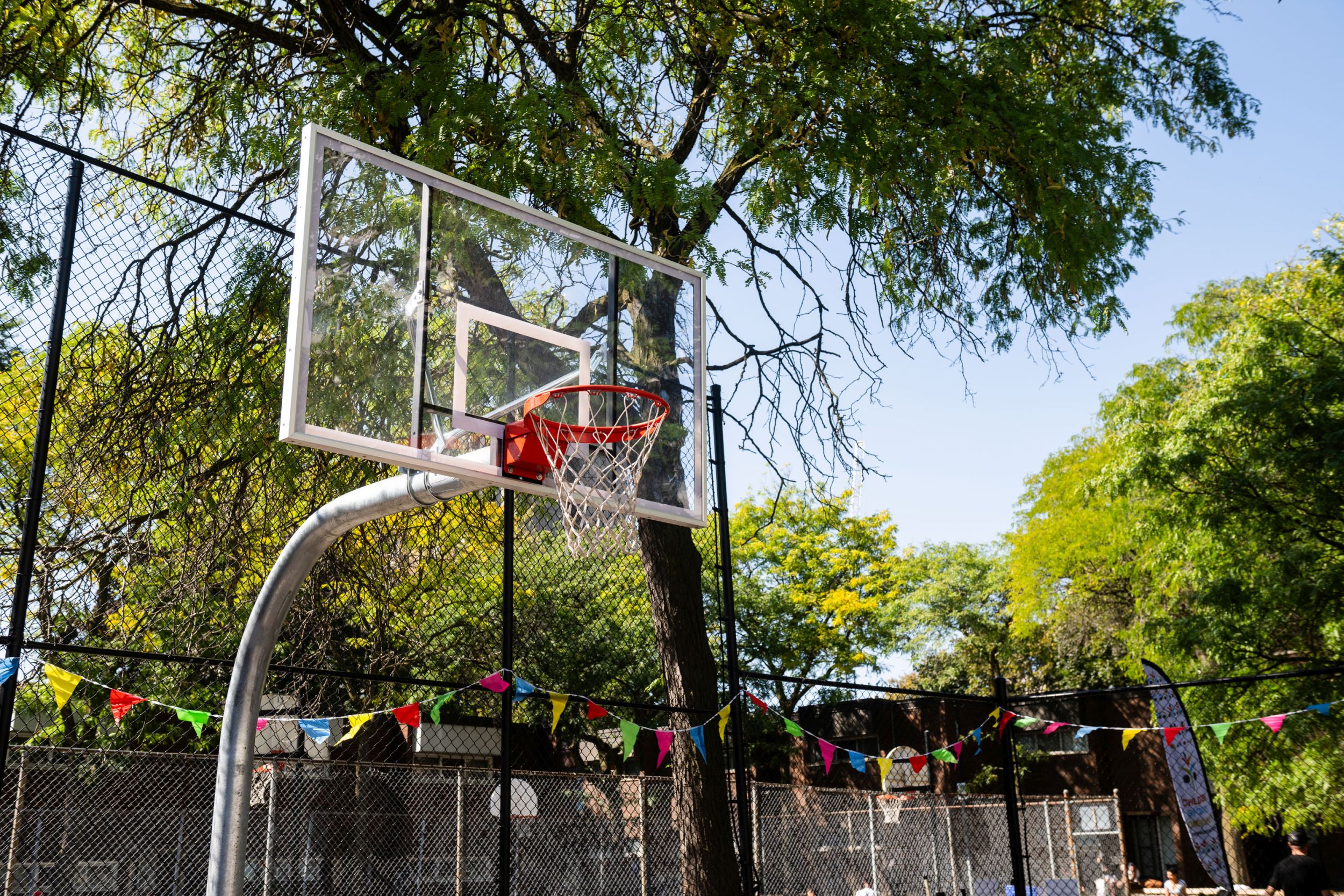 Refinished Basketball Court in the Alexandra Park Community