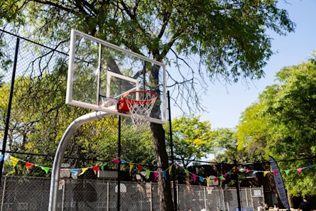 Refinished Basketball Court in the Alexandra Park Community