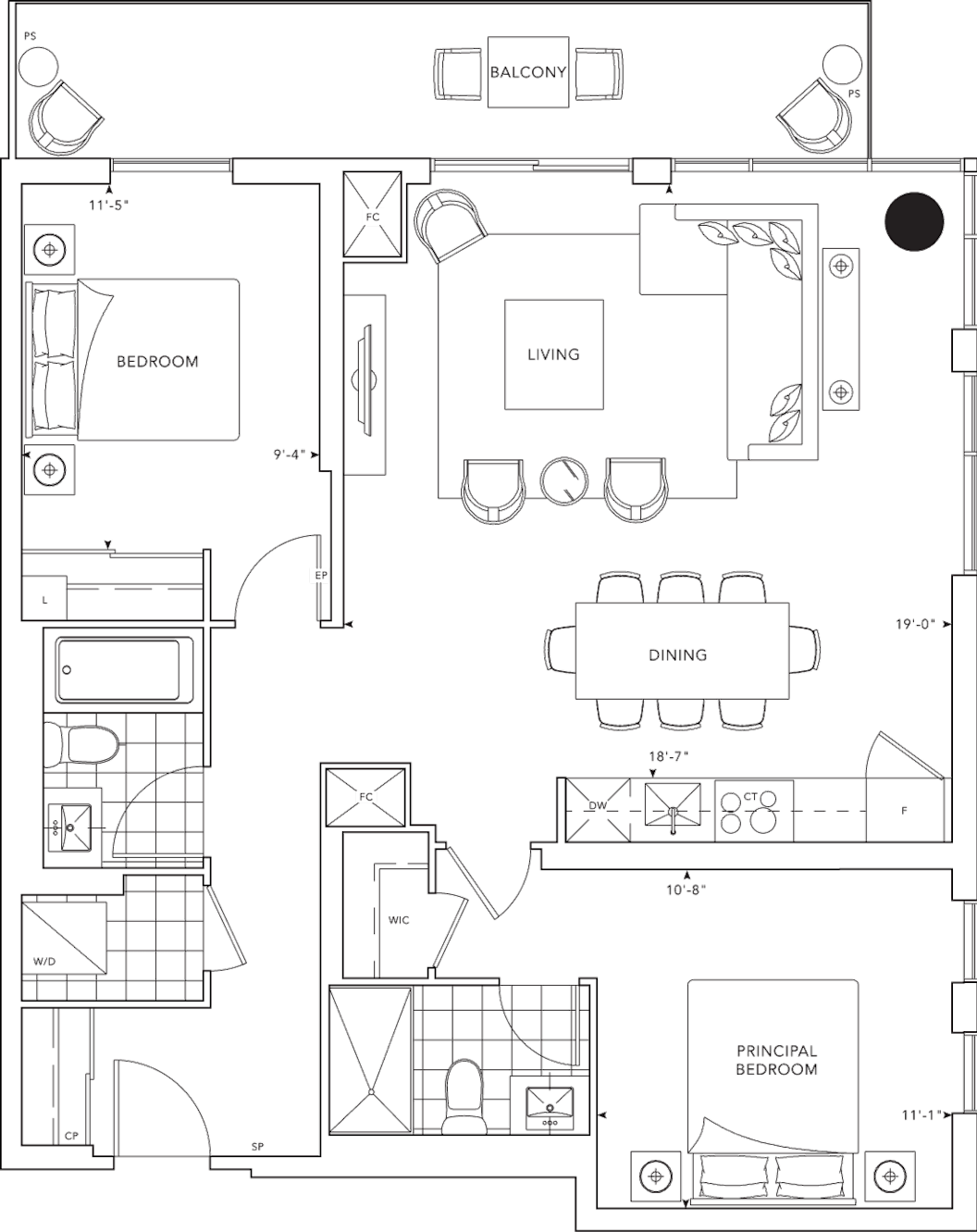 MRKT 2U1 Floorplan