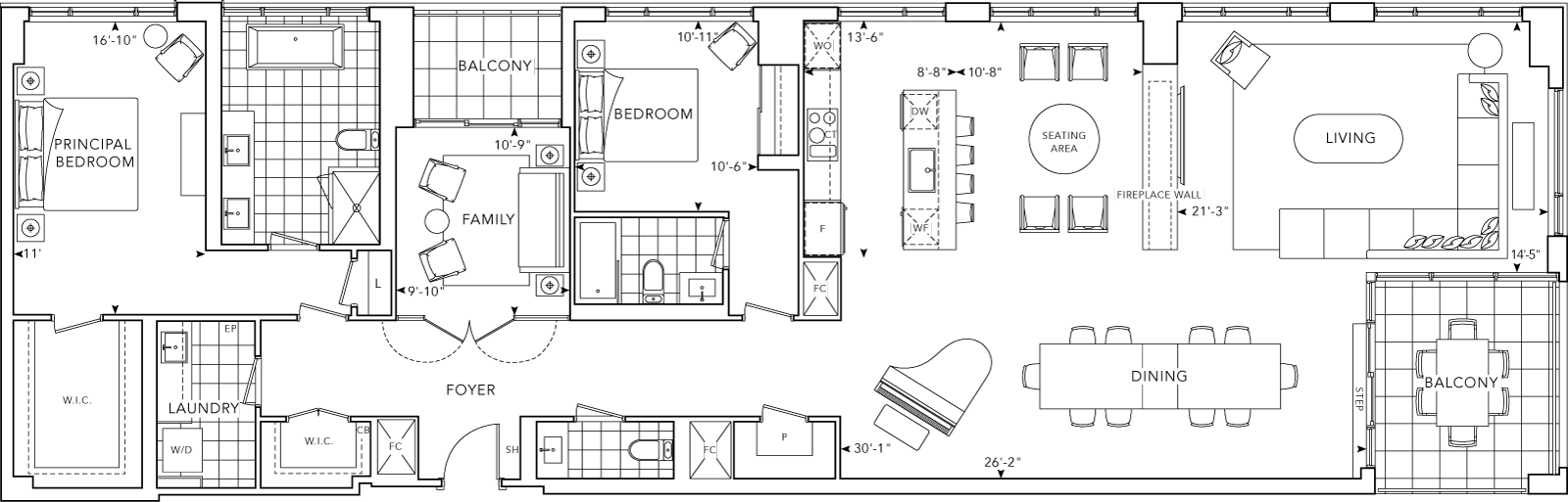 The Well Signature 2Z+F Floorplan